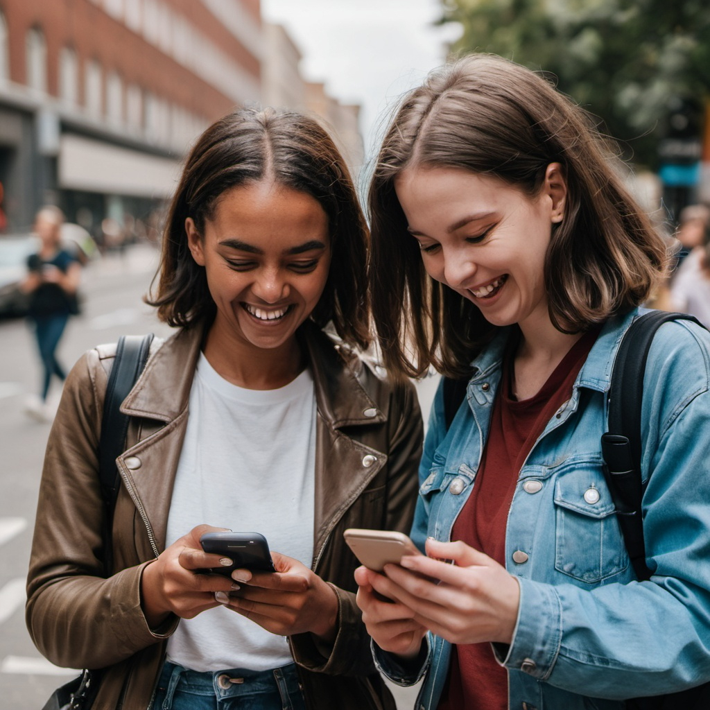Dues dones somrient a la platja a la Costa Brava
